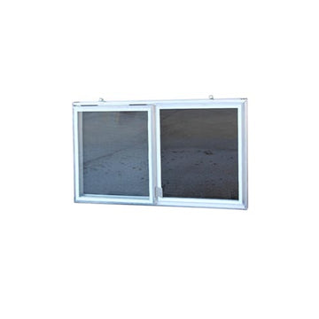 C-310-16 Aluminum Basement Window Insert, Dual Pane Glass